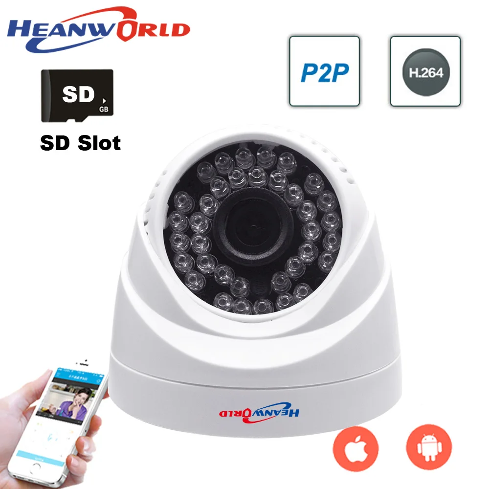 Беспроводная IP камера Heanworld Wi Fi встроенная антенна full HD 1080P МП видеонаблюдения веб
