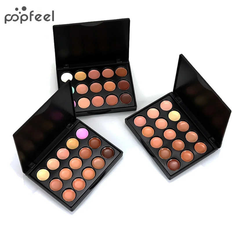 

New Arrival 15 Color Concealer Palette Soft Smooth Concealer Face Cream Professional Cosmetics Makeup