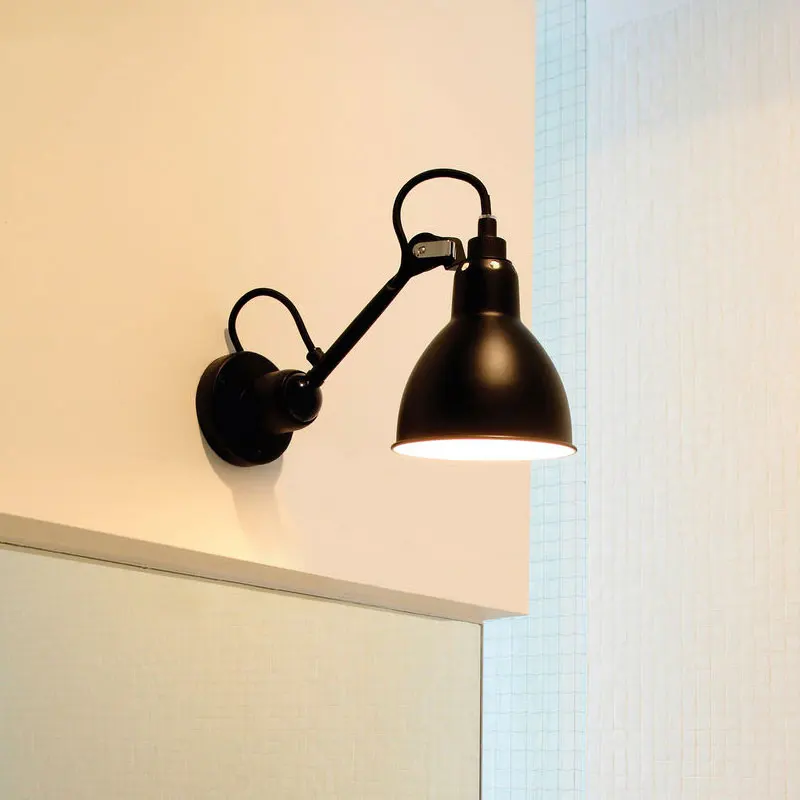 Retro loft wall lamp vintage adjust arm iron lighting fixture bedroom bedside living room study cafe dining room lamp bra sconce
