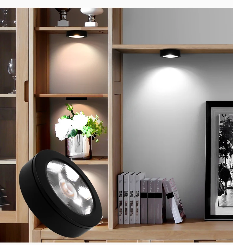 LED downlight Surface Mounted 3W 5W 7w 10W 15W Ceiling Lamps Ultra Thin Driverless led spotlights 220V Ceiling Fixtures Lighting