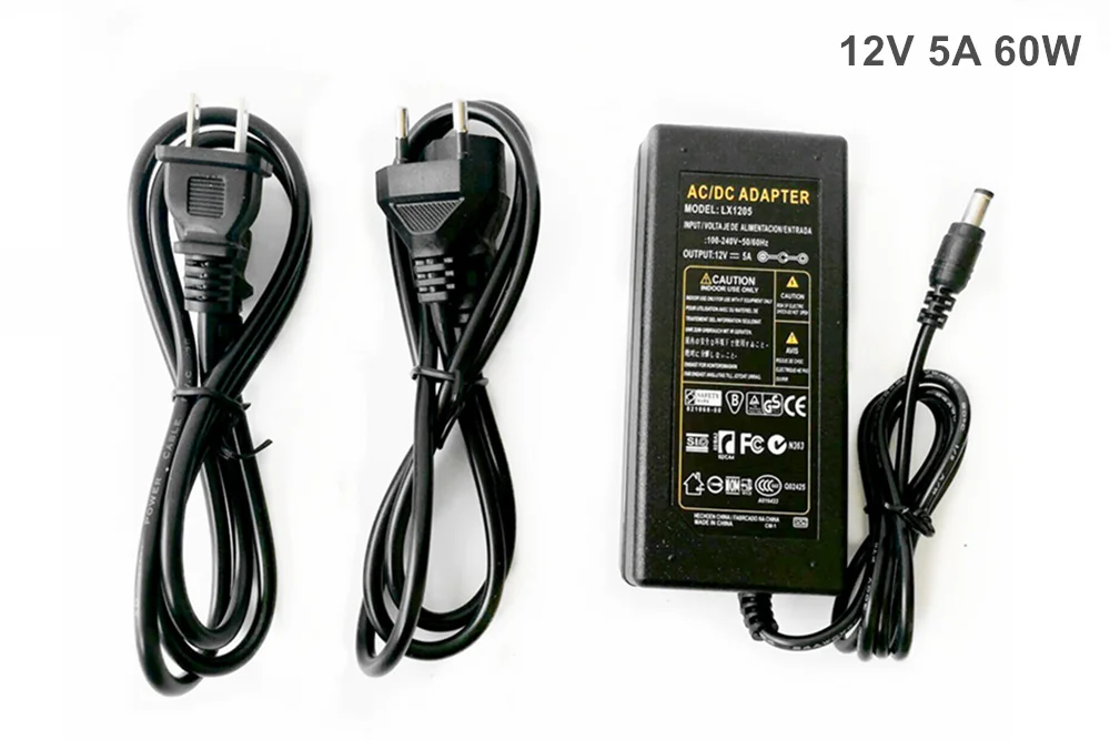 Ac100v-240v к DC12V 1A 2A 3A 5A 6a 8a 10A Питание адаптер трансформатора Зарядное устройство конвертер для 2835 5630 5050 Светодиодные ленты свет