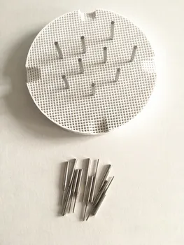 

2 pcs or 4 pcs,Dental Lab Honeycomb Firing Trays with Metal Pins,Pan Rack Circle Plate holding PFMs for Sintering