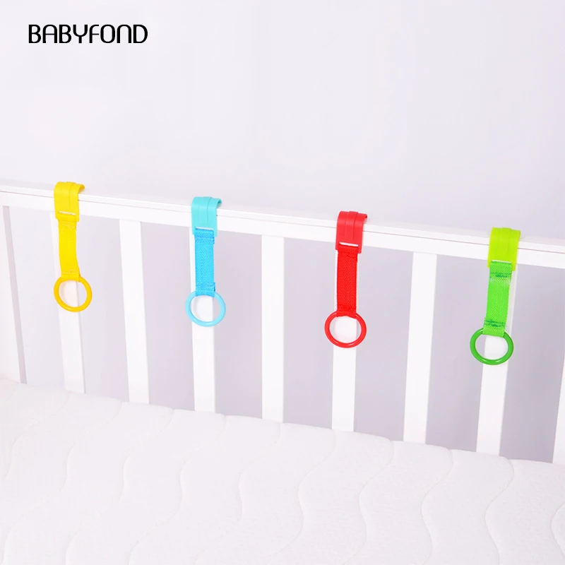 babyfond 4pcs/lot ring for playpen Baby crib hooks general use hooks baby toys bed rings hooks Universal Ring Help Baby Stand