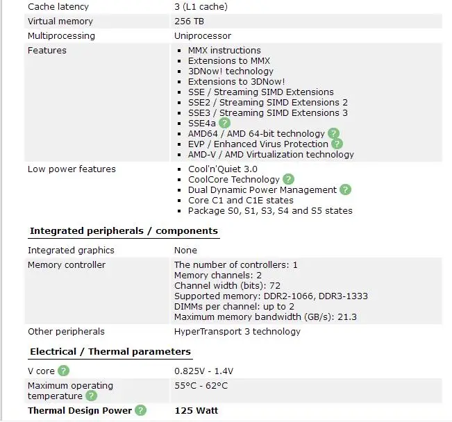 Процессор AMD Phenom II X4 965X965 125W четырехъядерный процессор AM3 938 cpu