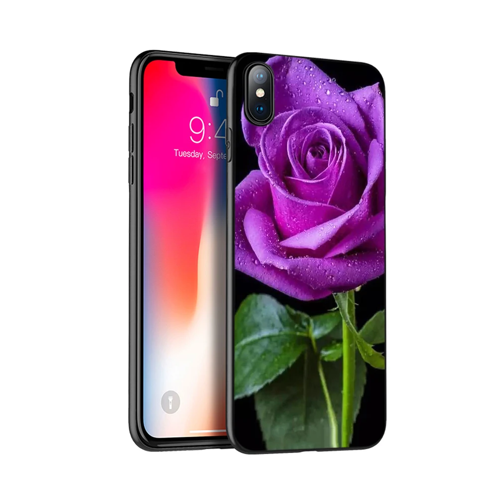 Черный чехол ТПУ для iphone 5 5s se 6 6s 7 8 plus x 10 чехол силиконовый чехол для iphone XR XS 11 pro MAX чехол infinity on фиолетовый