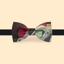 Новинка мужской модный мужской повседневный принт модные галстуки-бабочка платье жениха Свадебная улыбка уникальный