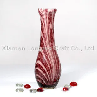 

N024-Free Shipping Discount Blown Glass Tall Glass Vase