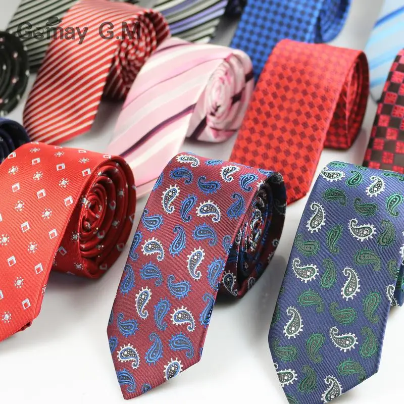 New Men's necktie Fashion Korean Cashew flower 6cm tie wedding party suits Ties and accessories