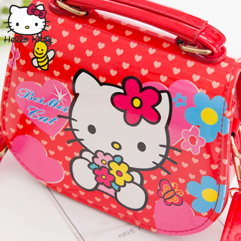 Рисунок «Hello Kitty» мультфильм PU дети плечо Повседневное модные тонкие сумка Водонепроницаемый пользовательских диагонали для маленьких девочек KT плюшевый Кошелек