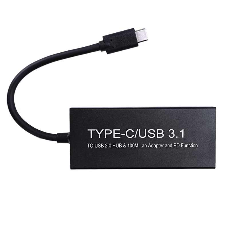 4 в 1 Usb 3,1 type C концентратор Usb 3,0 к Rj45 Lan сети и type C Женский адаптер зарядное устройство