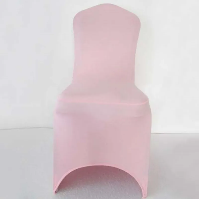 100pcs Extra Thick Light Pink Elastic Lycra Wedding Chair Covers