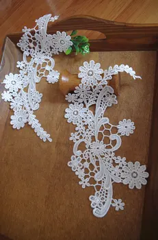

Lace Applique, venice headpiece applique, bridal lace applique 10 pairs