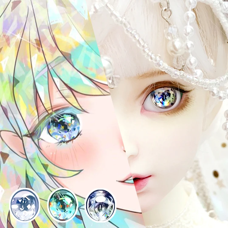 1 пара мультяшных глазных яблок для 1/3 BJD глаз 10/12/14/16/18/20/22 мм кукольные глаза SD