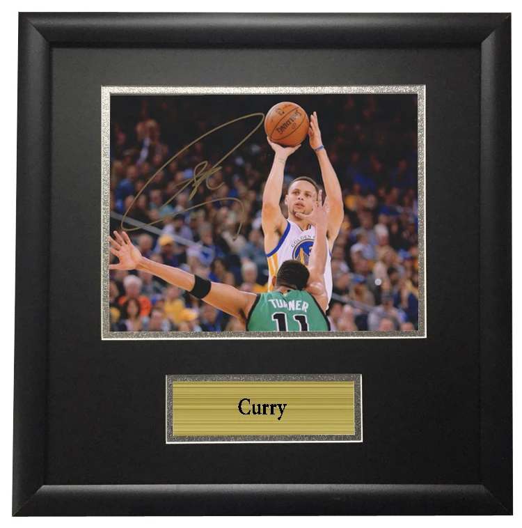 

Memorabilia come with SA COA NBA Golden State Warriors Curry autographed signed Photo Framed