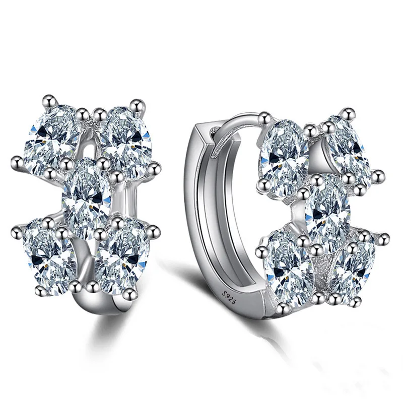 

High Quality Delicate Bowknot Design 925 Sterling Sliver Stud Earrings For Women Brincos Clear CZ Party Luxury Jewelry Gift