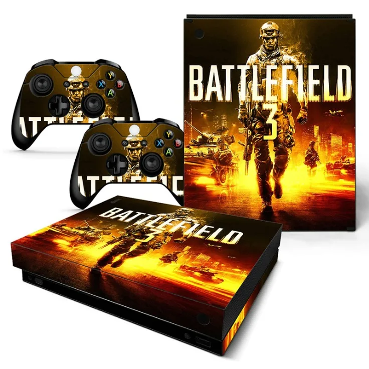 Battlefield индивидуальный Дизайн Наклейка для Xbox One X игры Интимные аксессуары кожи Наклейки всего тела