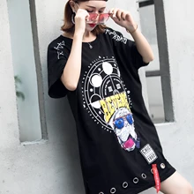 Тайский прилив бренд новые летние Пёс из мультфильма печати Свободные Большой Размеры Для женщин длинное платье