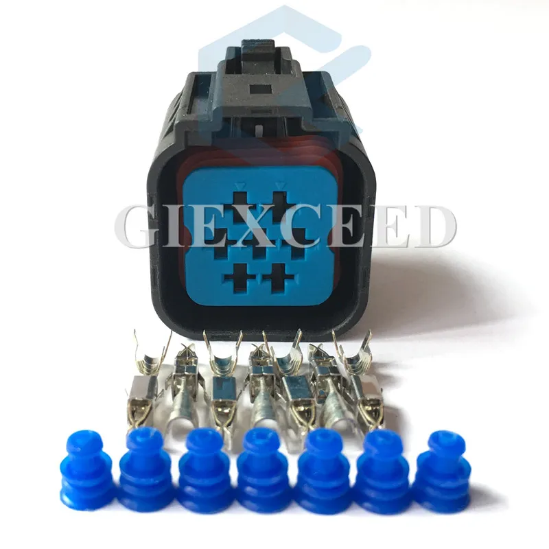 

2 Sets 7 Pin Female Wire Connector Auto Plug Socket With Terminals