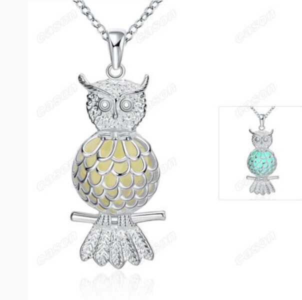 

50cm Noctilucent New Exquisite Women Fashion 1PC Owl Jewelry Hot Fine Luminous 2016 Necklace Pendant