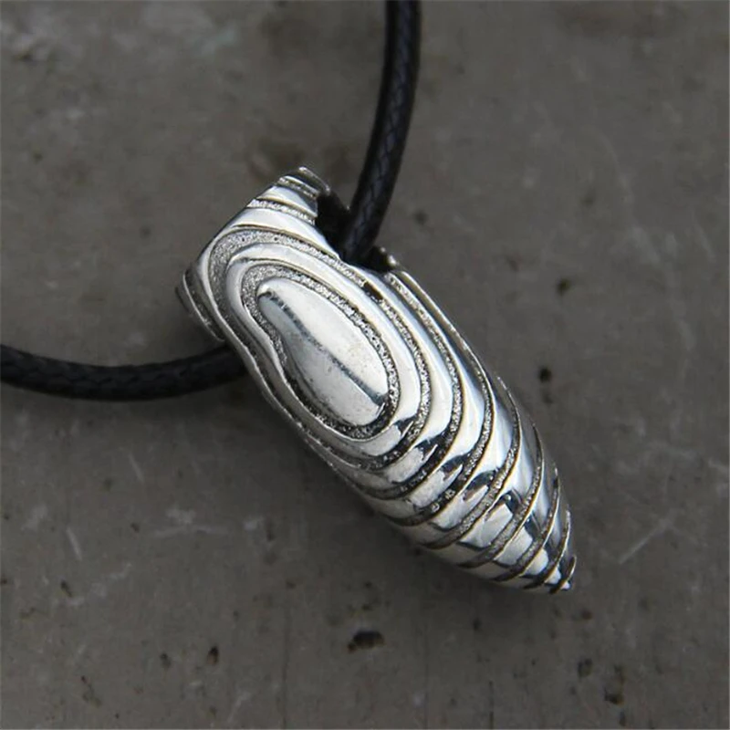 

Fashion Men 925 Sterling Silver Steel Bullet Necklaces Pendants Cool Jewelry Gift 9.5MM*24.5MM 10G