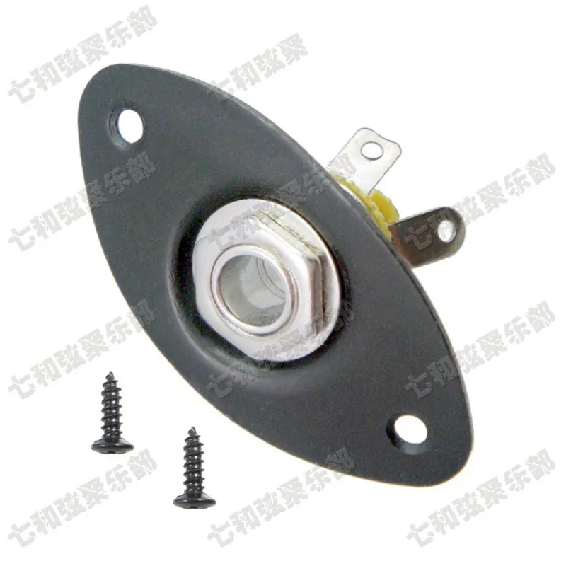 2 шт. черные овальные розетки 1/4 дюйма 6 35 мм|guitar jack|input jack6.35mm socket |