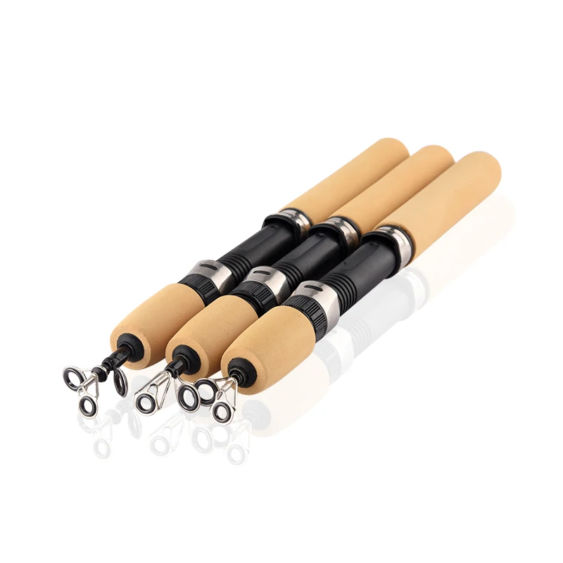 Hiumi الشتاء الصيد قضبان الجليد الصيد بكرات لاختيار قضيب السرد القلم قضيب القطب معالجة الغزل الصب الصلب 1 قطعة