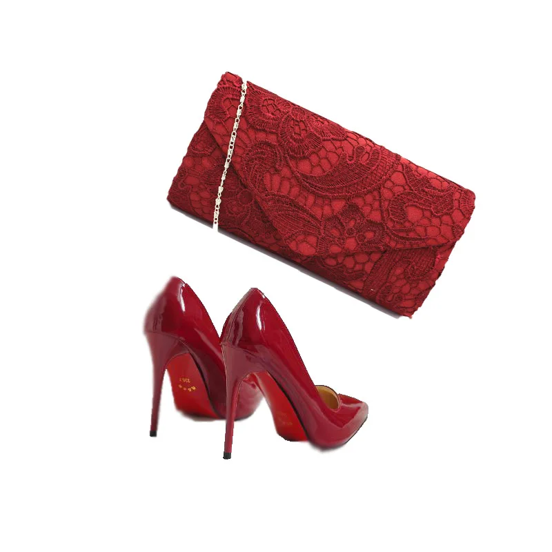 

Designer shoe and bag for women high heels shoes and bags to match red pumps bottoms shoes woman wedding heels peep toe