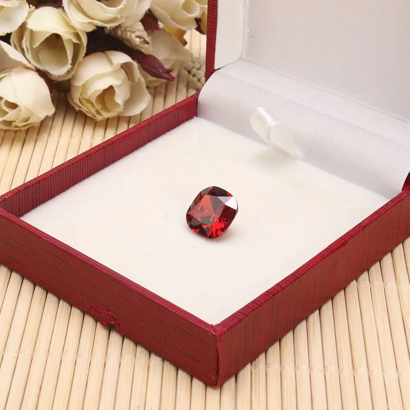 KiWarm 12.85CT 12 мм кровяной красный рубин без подогрева Алмазная подушка для поделок