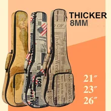 Портативный 2" 23" 26 дюймов тенор концертный сопрано Гавайские гитары укулеле маленькая Акустическая гитара сумка чехол посылка Lanikai Luna окрашенный gig мягкий чехол