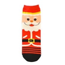 Soft Comfortable Girls Cute Christmas Holiday Mid Calf Cotton Socks