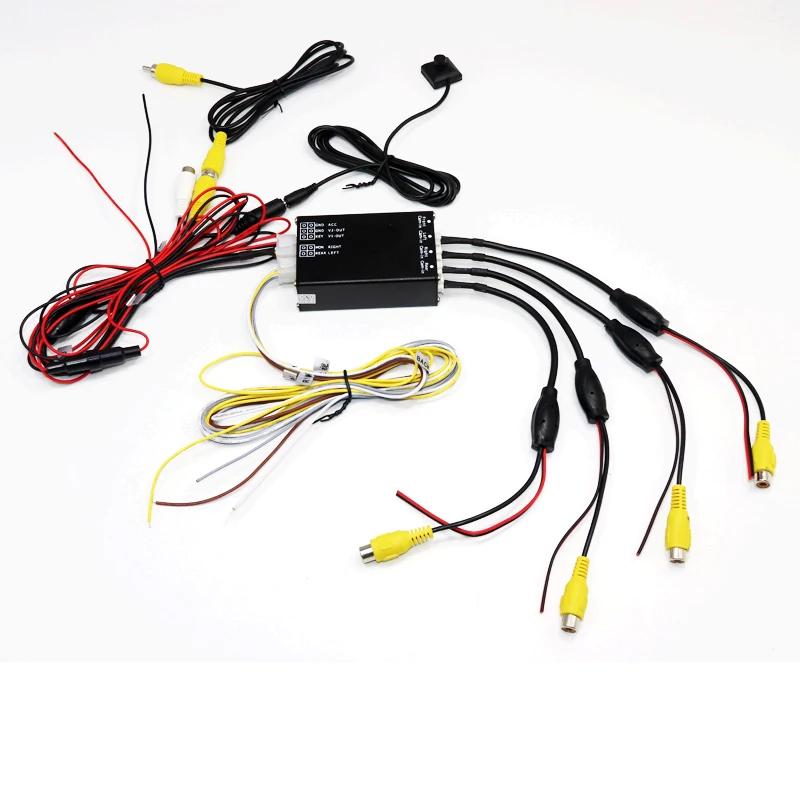 

All round view car camera control box for 4 camera system(for front/rear/left/right camera control )