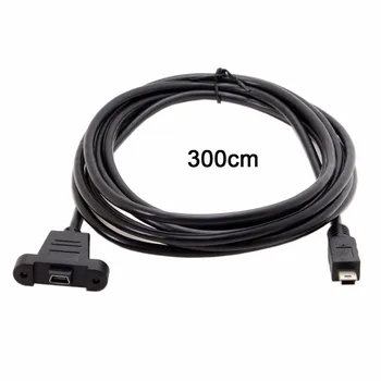 10pcs/lot CY 0.5m 3m 5m Panel Mount Type Mini USB 5Pin Male to Female Extension Adapter Cable with Screws
10pcs/lot CY 0.5m 3m 5m Panel Mount Type Mini USB 5Pin Male to Female Extension Adapter Cable with Screws
