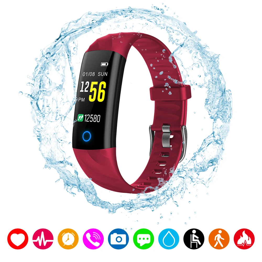

Smart Bracelet watch Waterproof Fitness Tracker Heart Rate Blood Pressure Blood Monitor Smart Wristband Sports watch women men