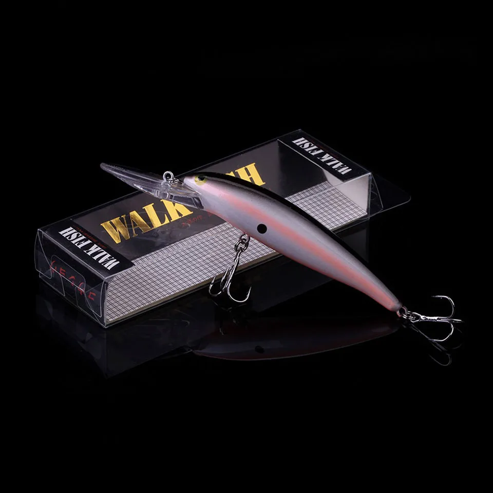 WALK FISH Hot Wobbler Fishing Lure 115mm 11.6g Plastic Minnow Bass Pike Artificial Hard Bait Fishing Tackle Pesca Diving 3-4M - Image 4