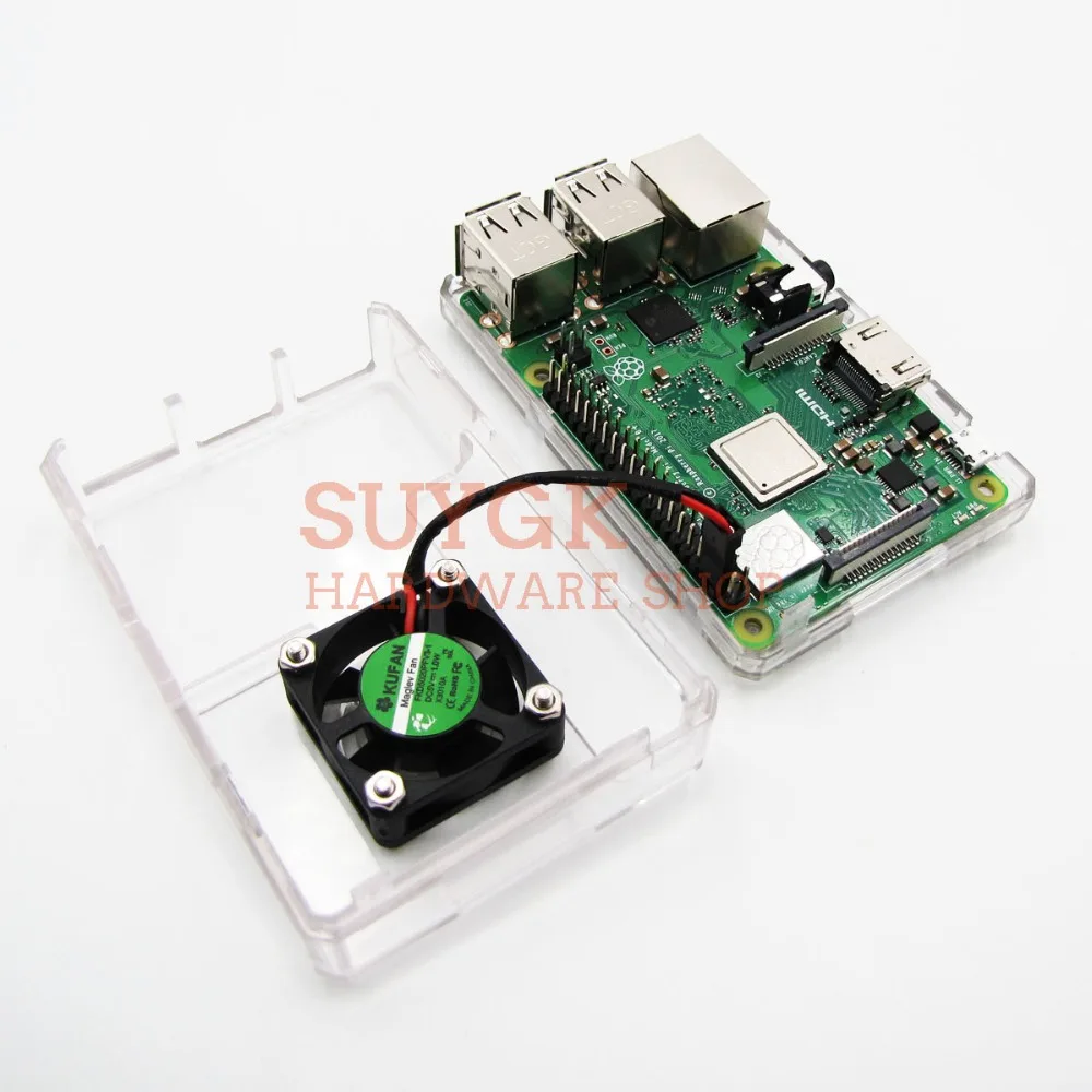 Raspberry PI 3 Model B+ Плюс Прозрачный чехол Корпус коробка для Raspberry PI 2, PI3 Модель B, PI 3B