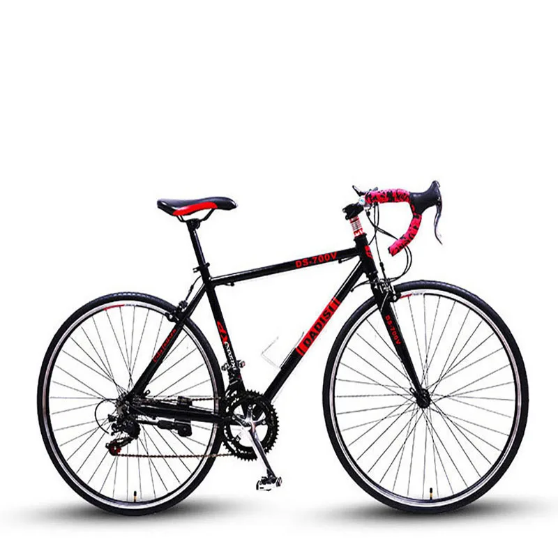 Aluminum Alloy Road Bicycle Bending Handlebar 14 speed racing/ 21/30 speed Adult and Students Double V Brake