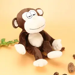 Электронный Обезьяна Робот обезьяна плюшевые игрушки животных звук Управление смеясь Говорящие интерактивные игрушки для детей подарки