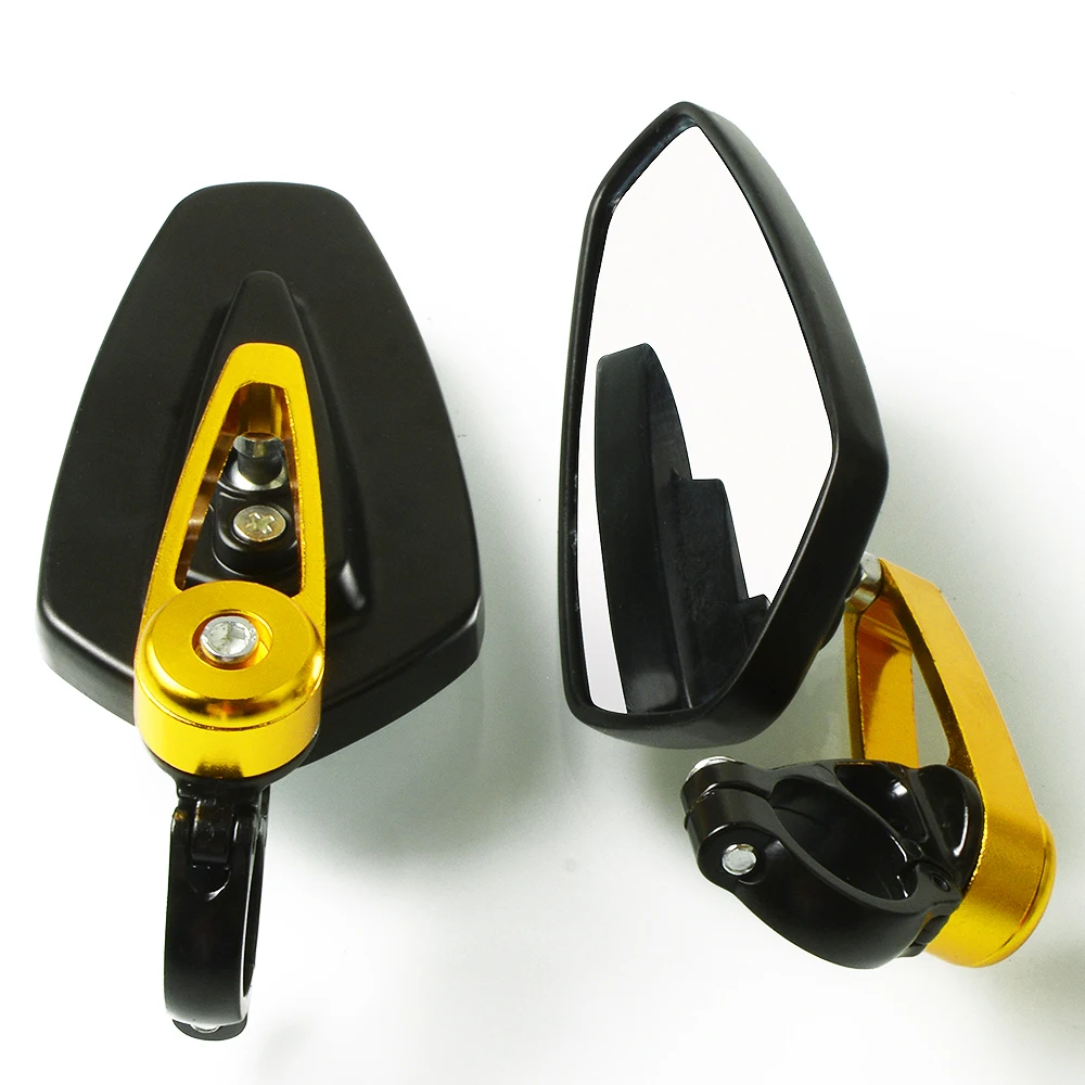 Quality 7/8" Motorcycle mirrors Bar end Handle Side Rearview For honda kawasaki ducati bmw ktm yamaha Moto accessoris