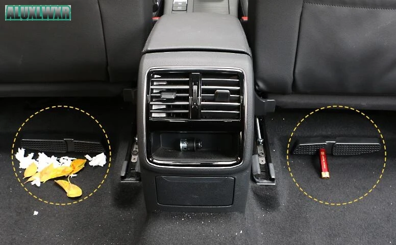 2 шт. Seat AC тепла пол Кондиционер протока Vent Выход решетка крышка для Volkswagen passat B8 Skoda Octavia superb 2017 2018