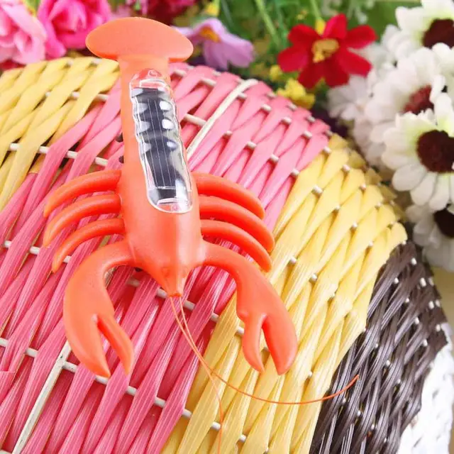 2021 Promotion Juguete Solar  shrimp Funny Gadgets Kids Solar Toys Power Energy Lobster Children Teaching Fun Gadget Toy Gift 4