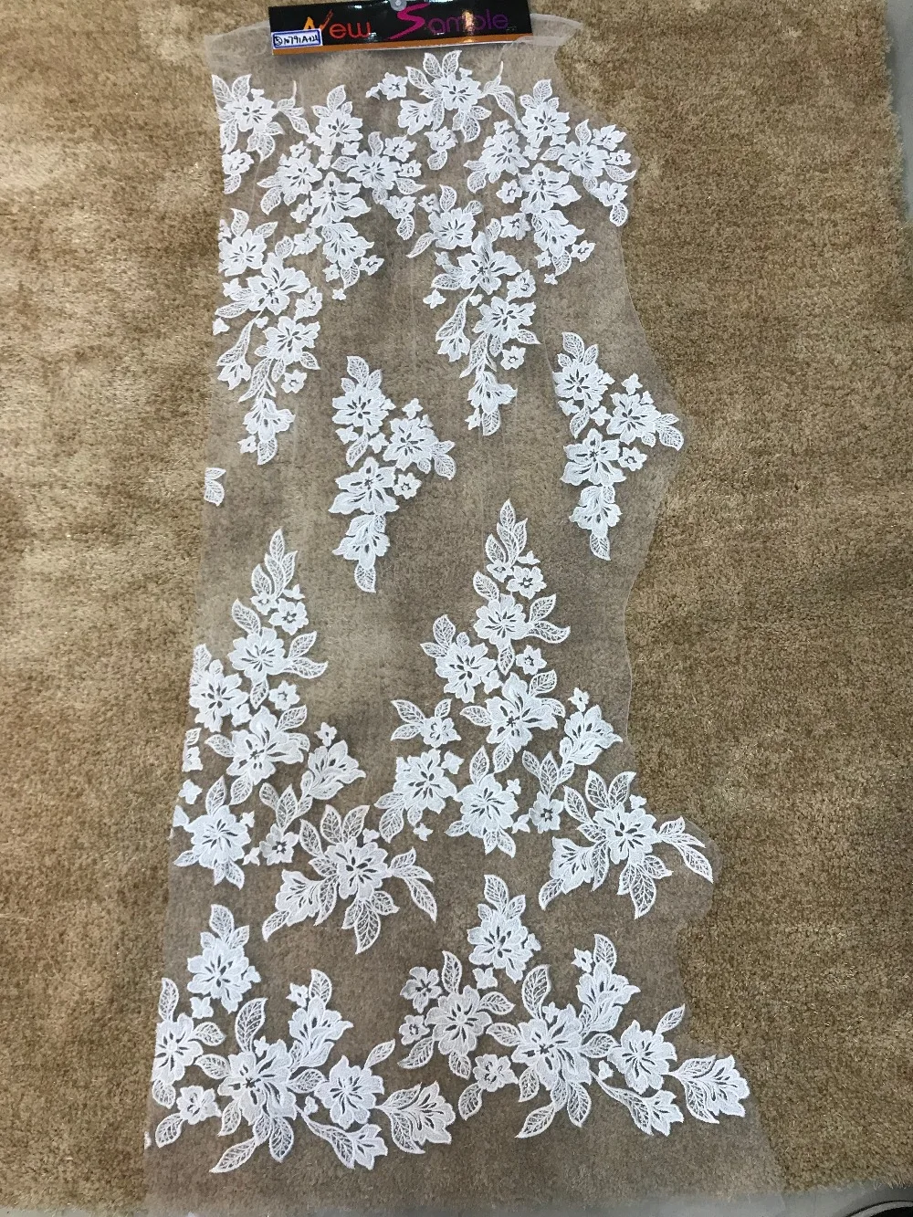 

2019 French Lace Fabrics Ivory High Quality African Net Lace With Beads Nigeria Tulle Mesh Wedding Dress