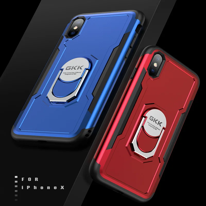 

For iPhone X XS XS Max bracket phone case for iPhone 7 7P 8 8P two-in-one car phone case fashion Multifunction protective case
