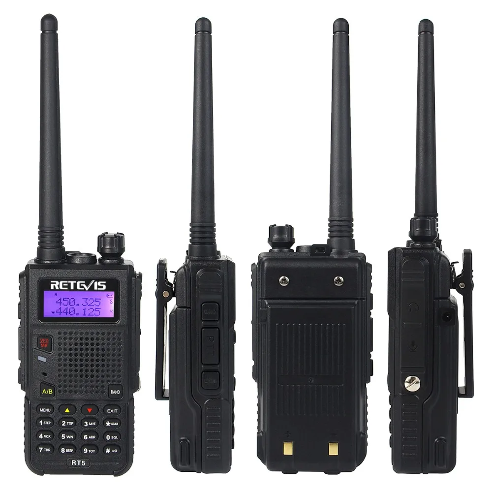 Retevis RT5 рация 7 Вт 128CH VHF UHF Двухдиапазонная радиостанции VOX fm сканер Любительская cb радиостанция коммуникатор КВ трансивер