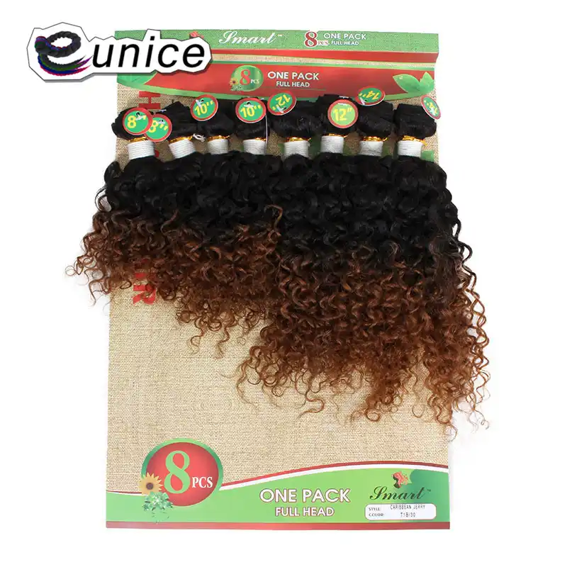 Synthetic Hair Bundles Ombre 27 30 Burgundy Women S Kinky Curly