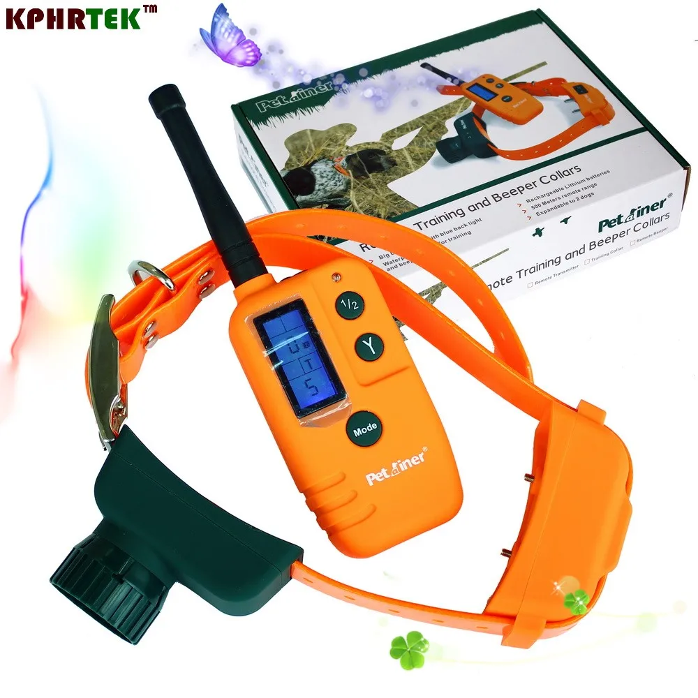 

Remote Training Dog Shock Collar and Vibrating Training Collar PET910 Waterproof Rechargeable Hunter Collar With Beeper