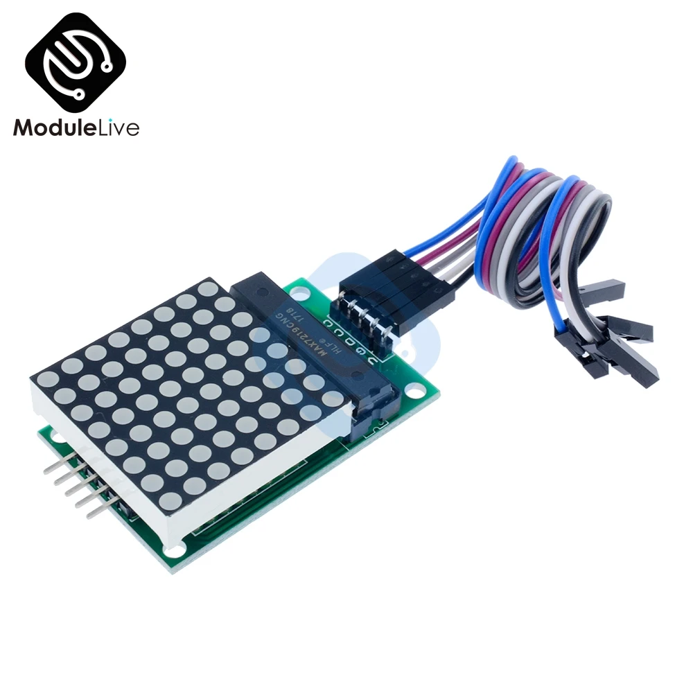 Матрица светодиодная MAX7219 модуль управления ler MCU дисплея 8*8 для Arduino интерфейса 5 В