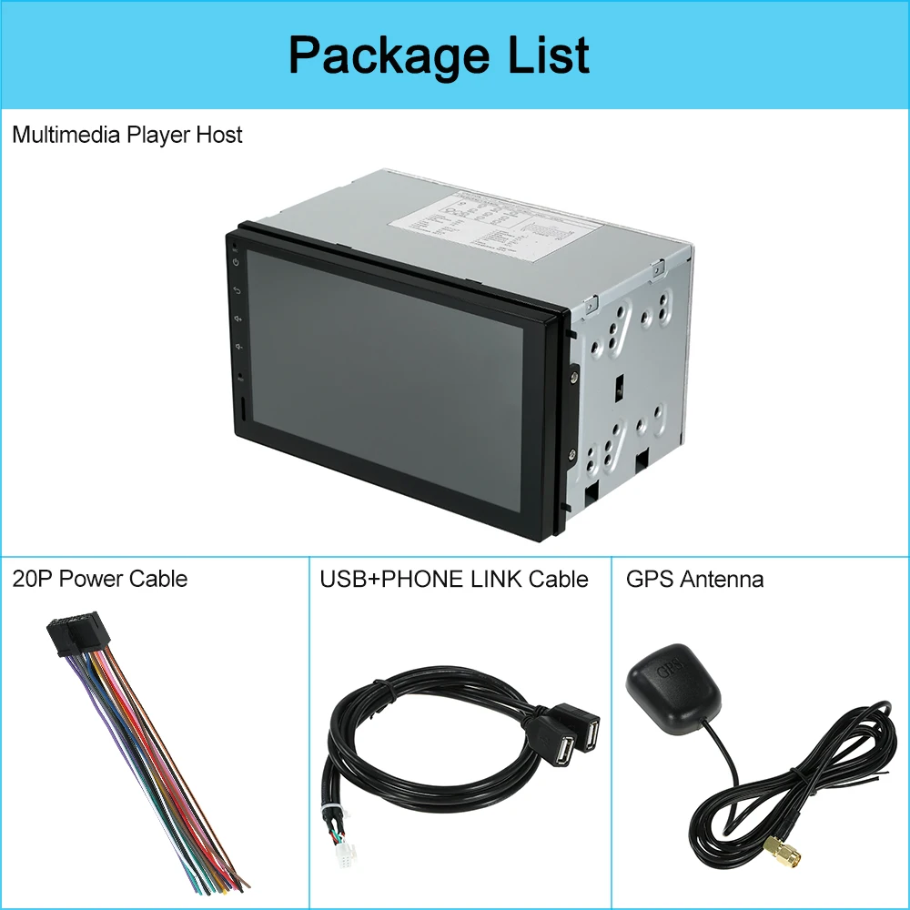 Best Android 5.0 1GB RAM 1024*600 Car GPS 2Din Radio Universal Car Stereo Player with Rearview Camera Car Styling Car Accessories 22