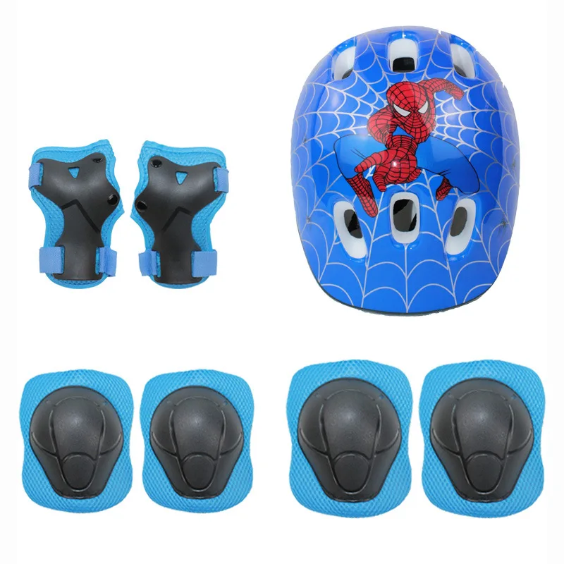 

Children's Protectors Helmet Knee Elbow Protector Car Protector Wheel-pulley Bicycle Balance Car Protector 7 sets