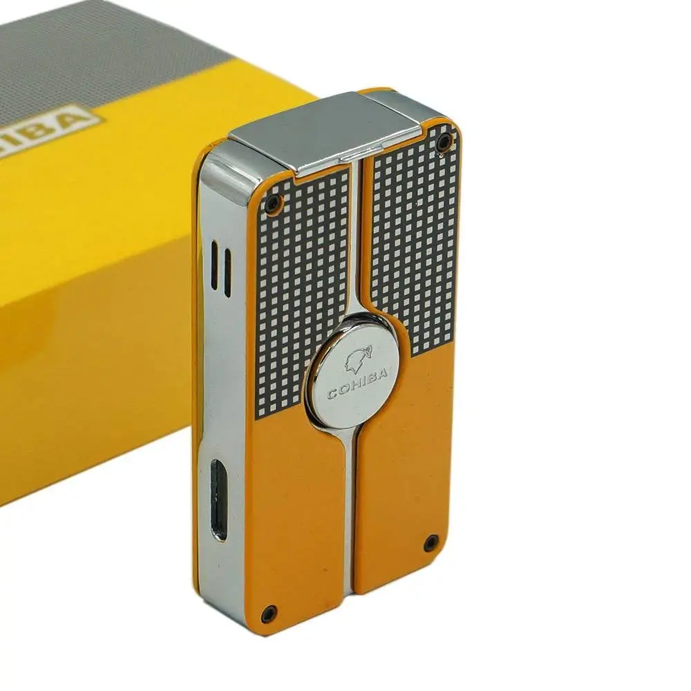 

Cohiba Lighter Metal With Puncher Refillable Fuel Lighter