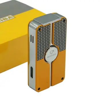 

Cohiba Lighter Metal With Puncher Refillable Fuel Lighter